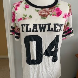 Floral Sporty Graphic Tee